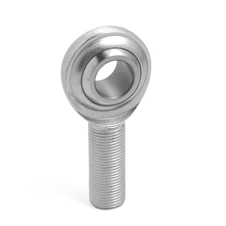 Rod End, Inch, Commercial Grd, Male, Right Hand Threads, 1/4-in. Bore, Maintenance Free PTFE Lined